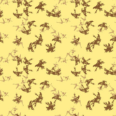 Fototapeta na wymiar Military camouflage seamless pattern in yellow, beige and brown colors