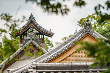 Japanese decorated roof