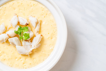 steamed egg with crab