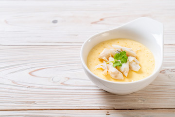 steamed egg with crab