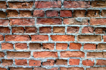 Old grunge brick wall background