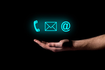 Fototapeta premium Contact icon