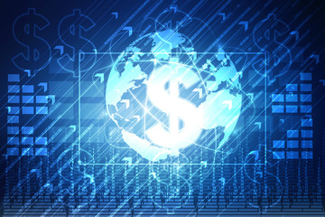 2d rendering Dollar symbol 