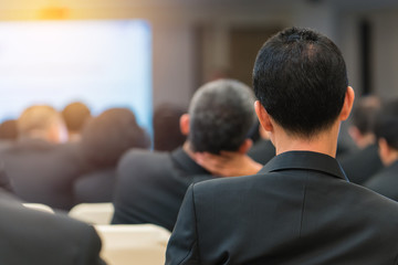 business Conference and Presentation in the conference hall