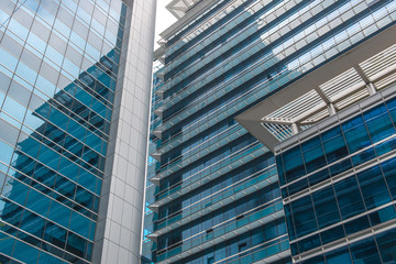 Contemporary Architecture Office Building In The City, Perspective Concept