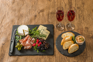 オードブル　Appetizer platter of liquor in Europe are