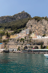 View of Amalfi. Amalfi is a charming resort town on the scenic Amalfi Coast of Italy.