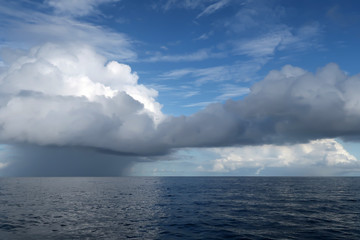 The Sea and Clouds of Maldives