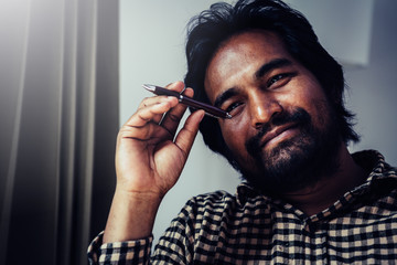 Discussing plan and idea to improvement strategy, businessmen brainstorming for strategy of business investment,businessmen review chart and document of investment information