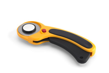 rotary knife for patchwork isolated on white background