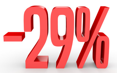 Minus twenty nine percent. Discount 29 %.
