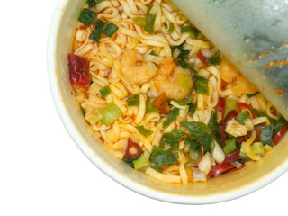 noodles spicy shrimp