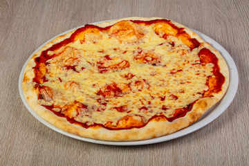 Pizza Margarita with cheese