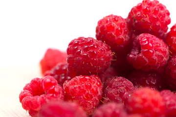 Ripe raspberry close-up.