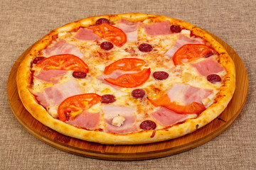 Pizza with bacon