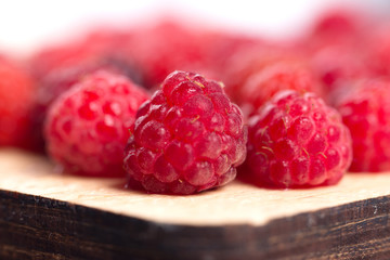 Ripe raspberry close-up.