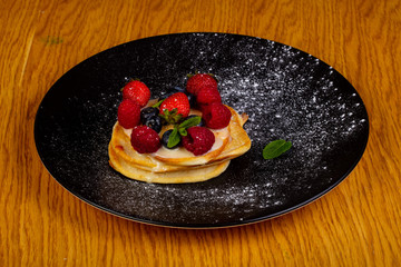 Pancakes with berries