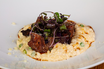 Risotto with beef