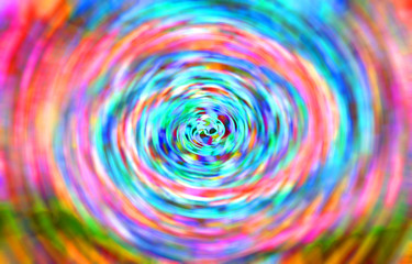 Fototapeta na wymiar The image is blurred And the line zigzag and colorful beautiful fashionable and A circle around back and forth and variety, and can be used as a background.