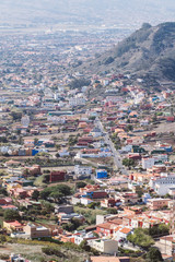 Fototapeta na wymiar Landscape of Tenerife villages with Teide at background