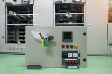 equipment of electrical switchgear panel take off for maintenance