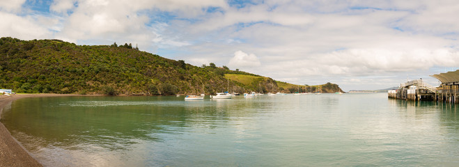 Panorama sea Bay in New Zealand
