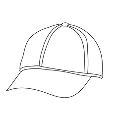 isolated, sketch cap