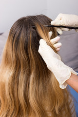 Fototapeta premium Haarpflege