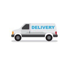 Van Truck and Car Shipping Cargo Logistic Delivery Vector for App and Website