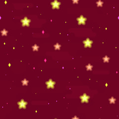 Vector pattern, background, seamless starry sky. Abstract illustration of space, the multiplier style. The glittering universe with multicolored sparks.