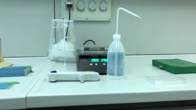 Laboratory wet bench for micro biology no ppl 4k 30fps