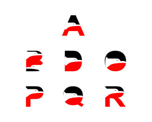 letter eagle logo collection