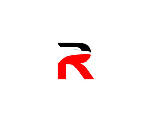 r letter eagle logo