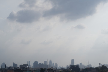 Naklejka premium Jakarta skyline