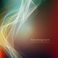 Abstract stylish colorful wave background vector