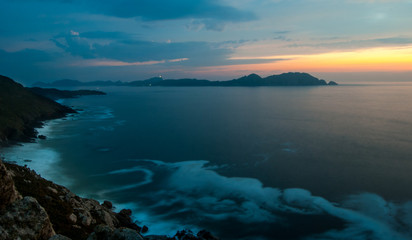 Costa atardecer