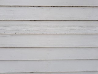 White wooden house siding