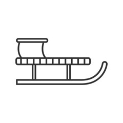 Sled linear icon