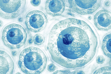 Cells on scientific background