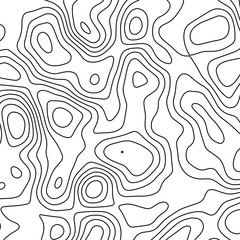 Vector contour topographic map background. Topography and geography map grid abstract backdrop. Business concept. Vector illustration