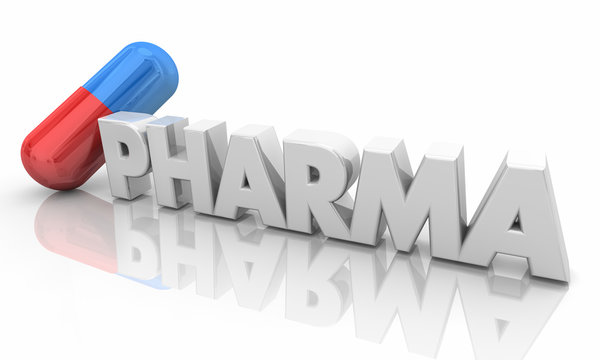 Pharma Medicine Pill Capsule Pharmaceutical Industry 3d Illustration
