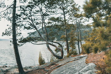 Rough landscape in north Quebec 