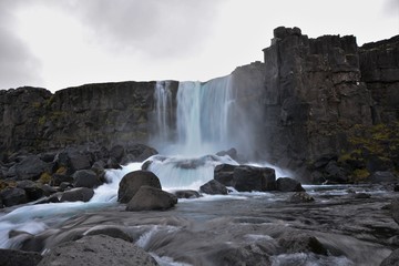 Oxararfoss Waterfall Iceland