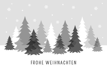 Obraz premium Tannenbäume im Schnee