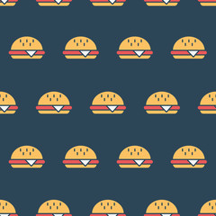 Pattern with burgers