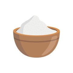 Vector salt illustration isolated in cartoon style. Herbs and Species Series