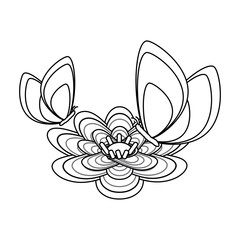 beautiful butterfly icon