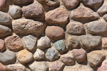 Wall of stones as an abstract background
