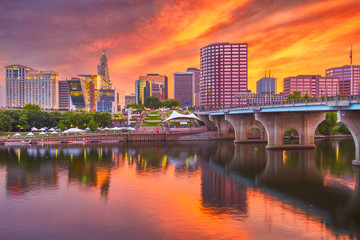 Fototapeta na wymiar Hartford, Connecticut, USA Skyline