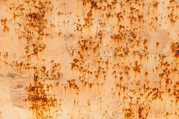 Rust on metal as an abstract background